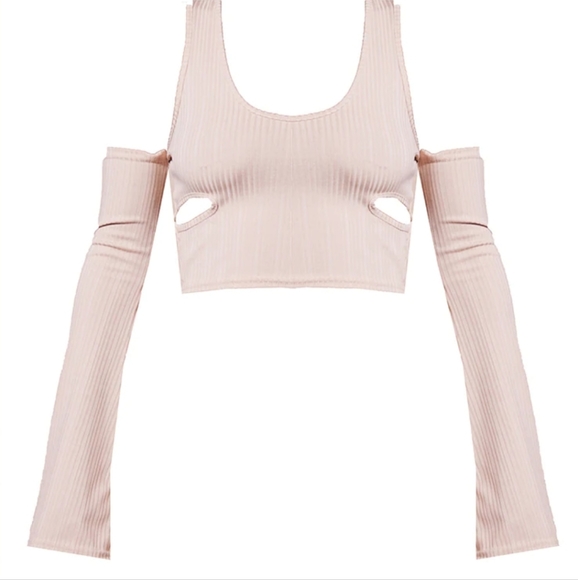 Prettylittlething long sleeve crop top - Picture 3 of 8